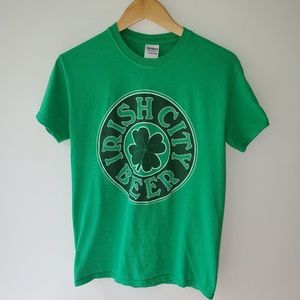 Gildan Green Irish City Beer Tee Small